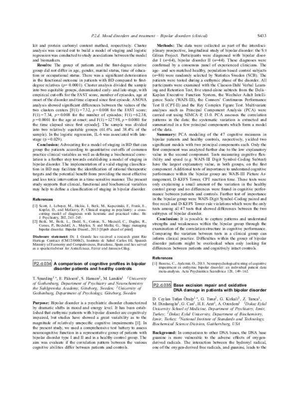 (PDF) P.2.d.035 Base excision repair and oxidative DNA damage in ...