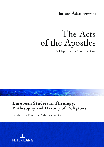 (PDF) The Acts of the Apostles: A Hypertextual Commentary