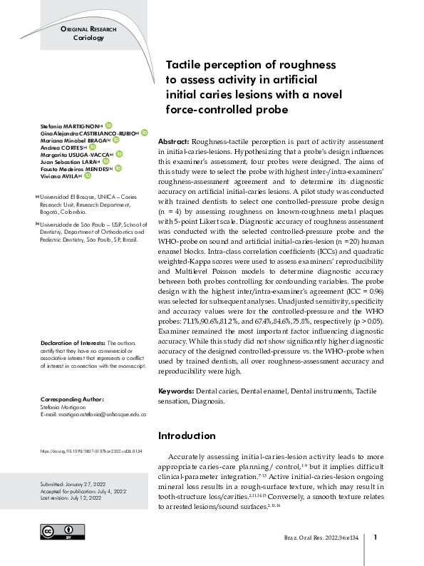 (PDF) Tactile perception of roughness to assess activity in artificial ...