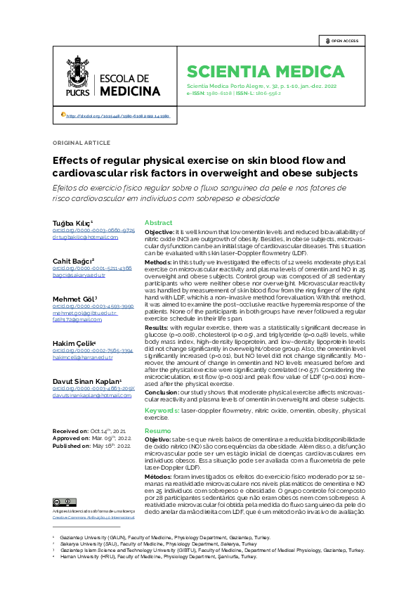 (PDF) Effects of regular physical exercise on skin blood flow and ...