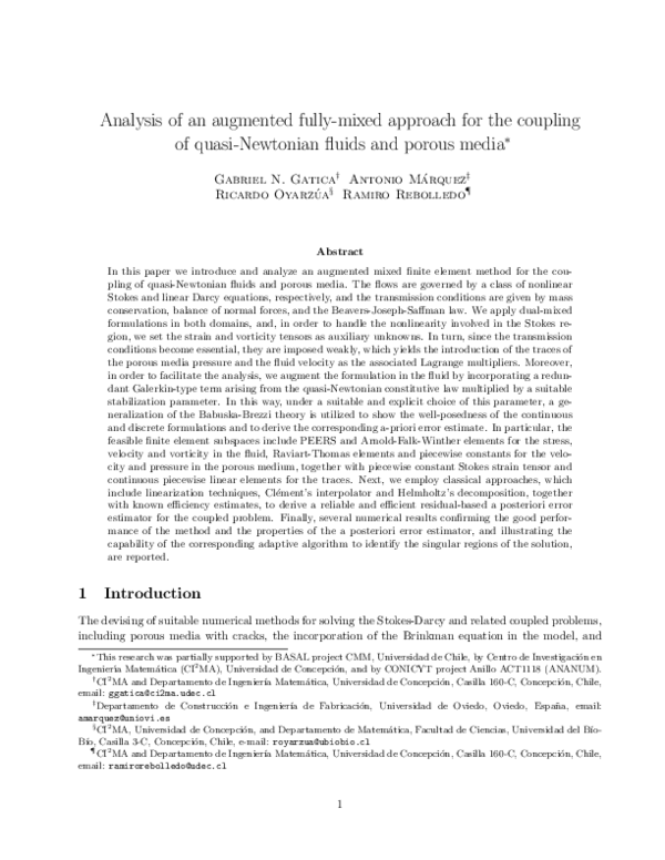 (PDF) Analysis of an augmented fully-mixed approach for the coupling of ...