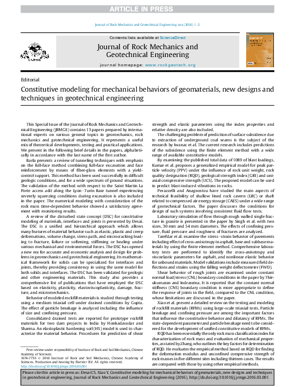 (PDF) Constitutive modeling for mechanical behavior of PMMA ...
