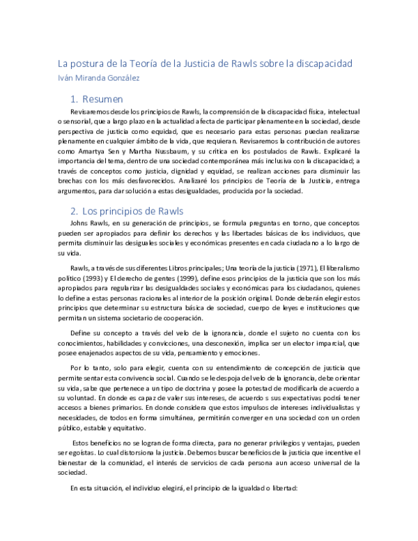 (PDF) Rawls y la discapacidad