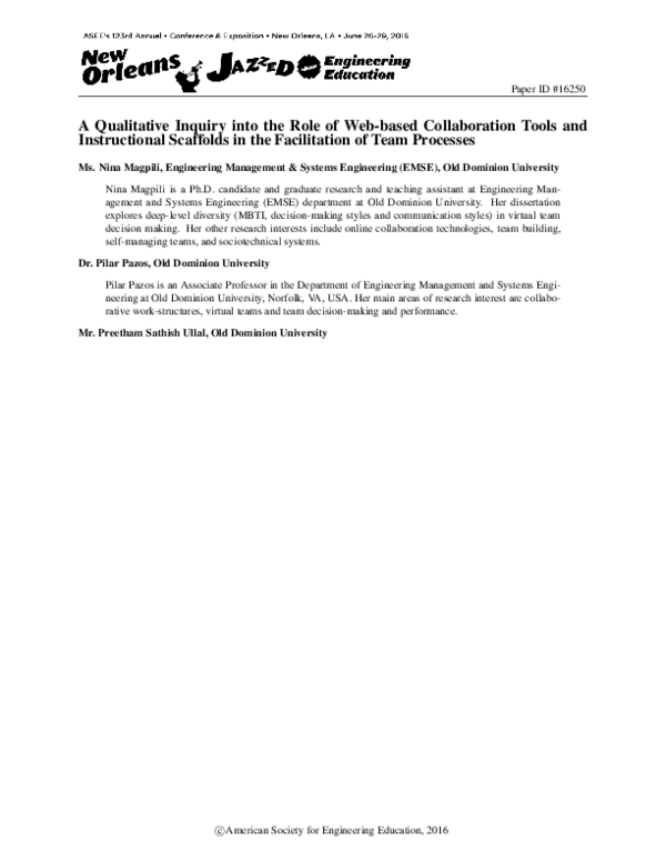 (PDF) A Qualitative Inquiry into the Role of Web-based Collaboration ...