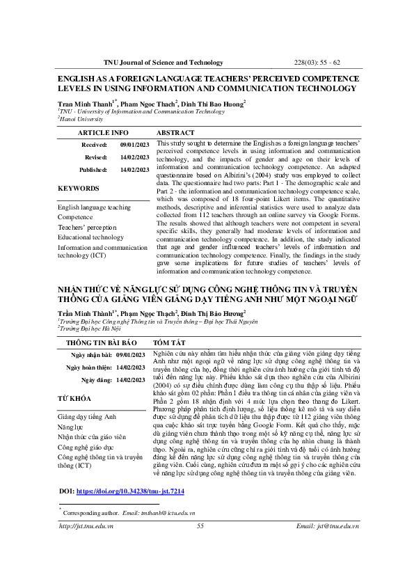 (PDF) English as a Foreign Language Teachers’ Perceived Competence ...