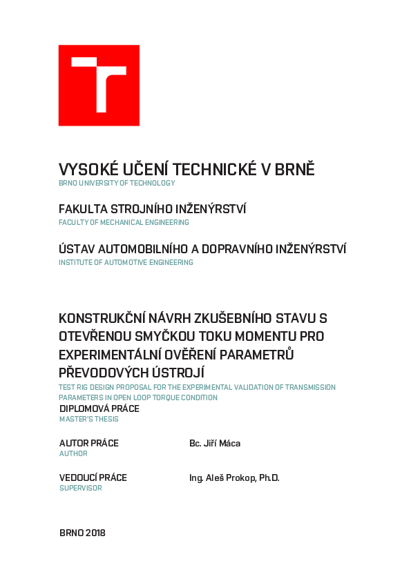 (PDF) Test Rig Design Proposal for the Experimental Validation of ...