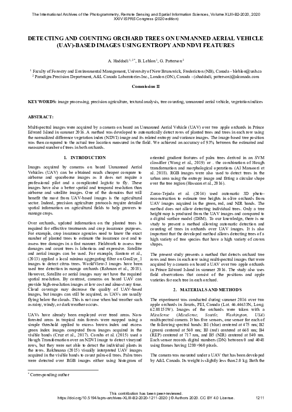 (PDF) Detecting and Counting Orchard Trees on Unmanned Aerial Vehicle ...