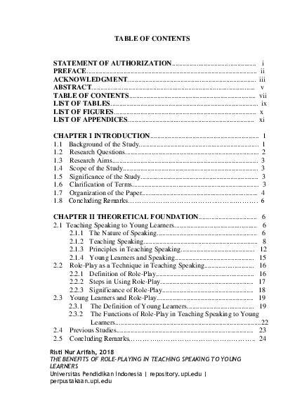 (PDF) The Benefits of Role-Playing in Teaching Speaking to Young Learners