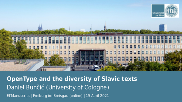 (PDF) OpenType and the diversity of Slavic texts