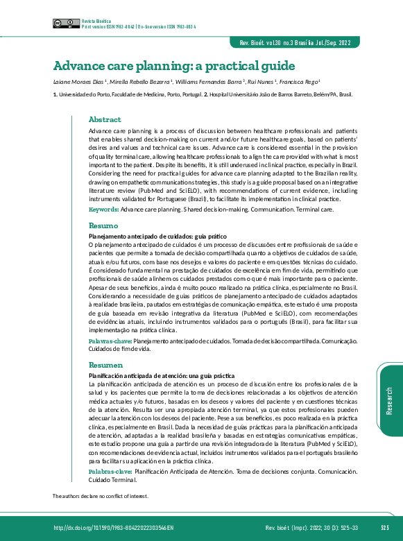 (PDF) Advance care planning: a practical guide