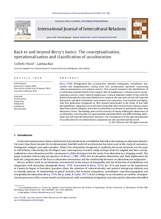 (PDF) Back to and beyond Berry's basics: The conceptualization ...