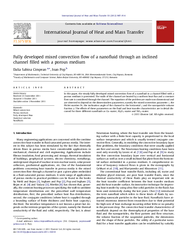 (PDF) Fully developed mixed convection flow of a nanofluid through an ...