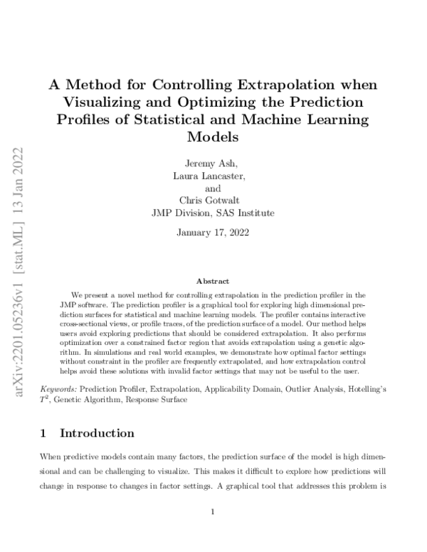 (PDF) A Method for Controlling Extrapolation when Visualizing and ...