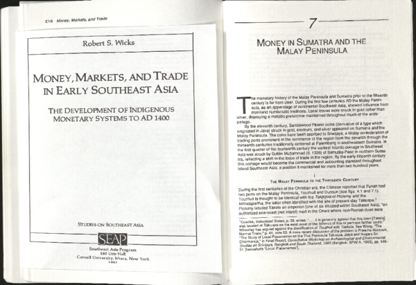 (PDF) Money, Markets, and Trade in Early Southeast Asia, Ch 7 Malay ...