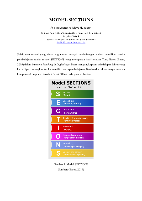 (PDF) MODEL SECTIONS