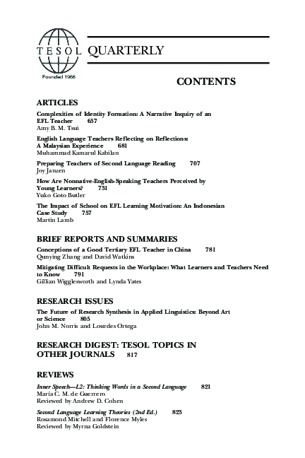(PDF) The Impact of School on EFL Learning Motivation: An Indonesian ...