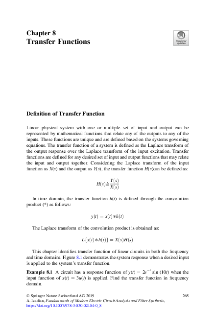(PDF) Transfer Functions