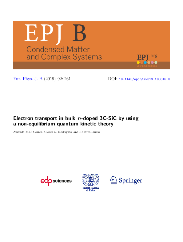 (PDF) Electron transport in bulk n-doped 3C-SiC by using a non ...