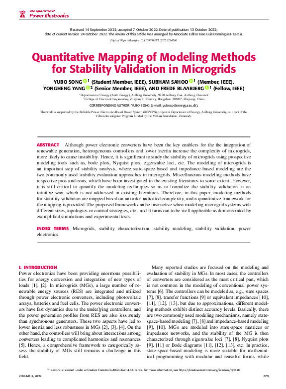 (PDF) Quantitative Mapping of Modeling Methods for Stability Validation ...