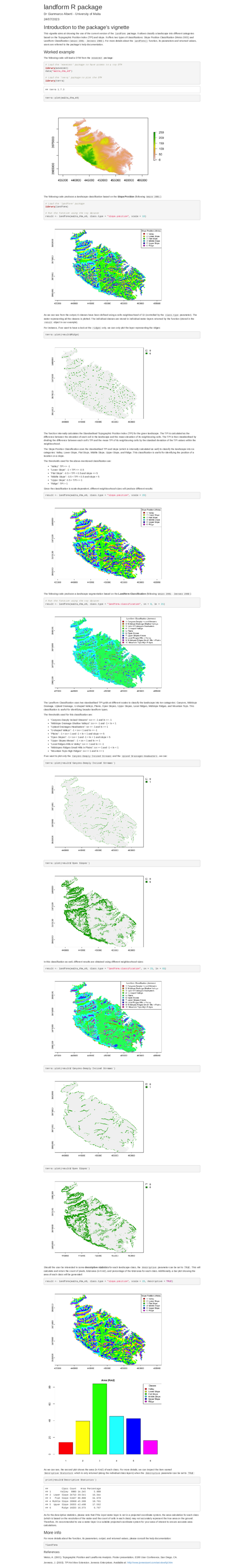 (PDF) landform R package