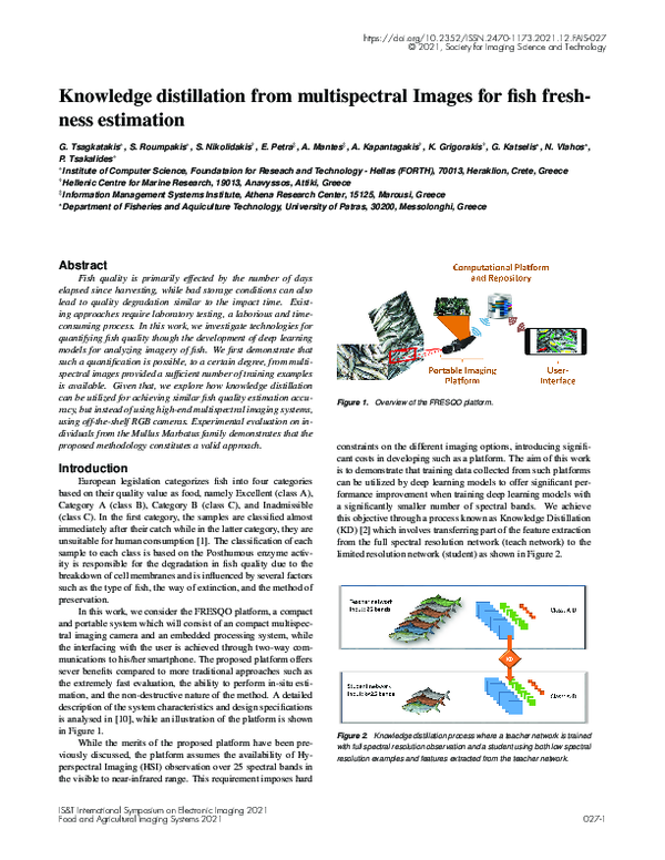 (PDF) Knowledge distillation from multispectral Images for fish ...