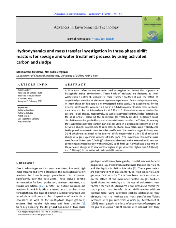 (PDF) Hydrodynamics and mass transfer inthree-phase airlift reactors ...