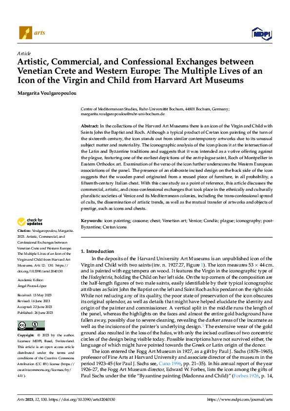 (PDF) Artistic, Commercial, and Confessional Exchanges between Venetian ...
