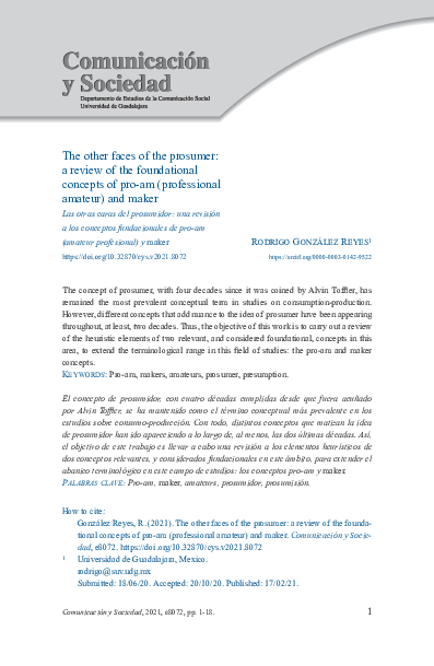 (PDF) Las otras caras del prosumidor: una revisión a los conceptos ...