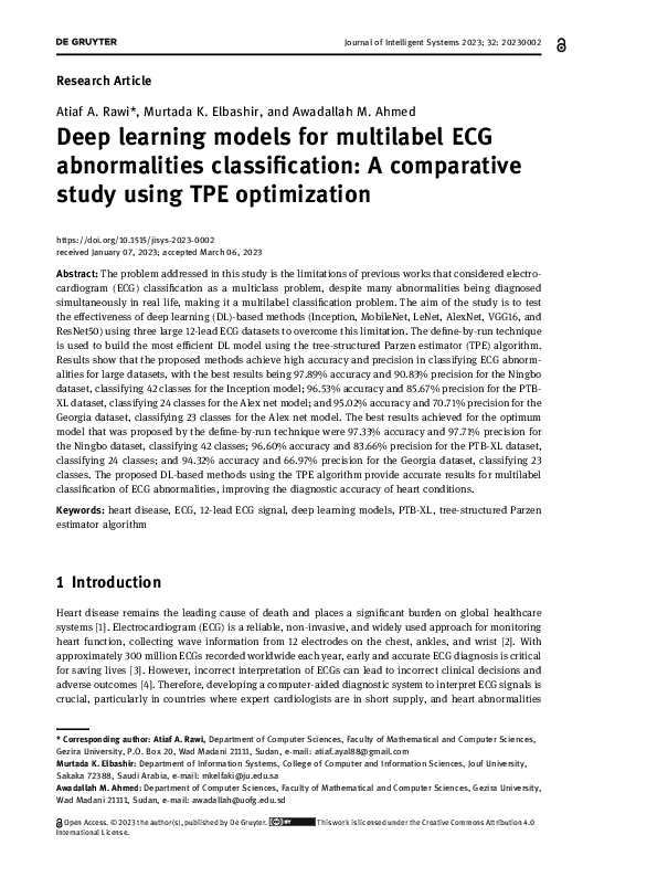 (PDF) Deep learning models for multilabel ECG abnormalities ...