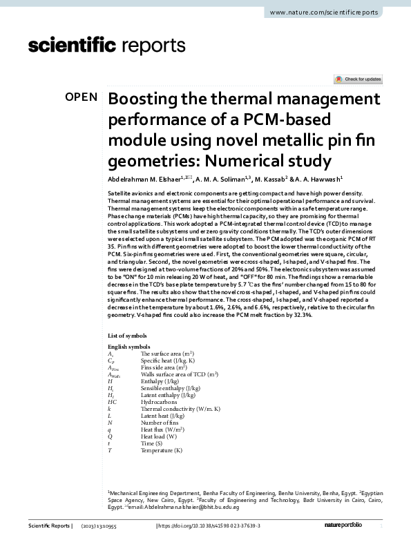 (PDF) Boosting the thermal management performance of a PCM-based module ...