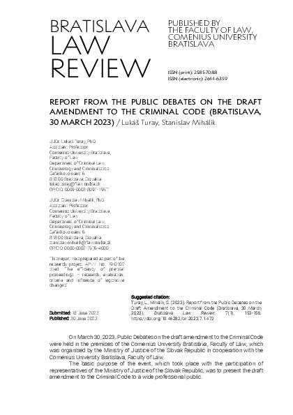 (PDF) Report from the Public Debates on the Draft Amendment to the ...