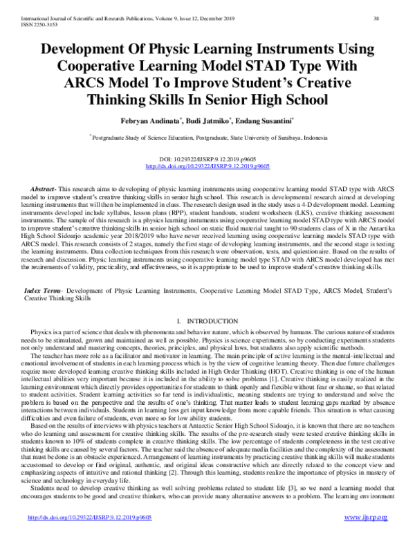(PDF) Development Of Physic Learning Instruments Using Cooperative ...