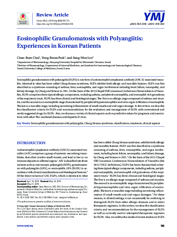 (PDF) An overlap of granulomatosis with polyangiitis and eosinophilic ...
