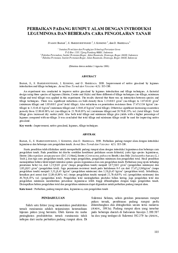 (PDF) Improvement of native grassland by legumes introduction and ...