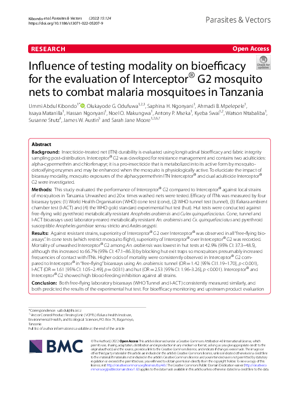 (PDF) Influence of testing modality on bioefficacy for the evaluation ...