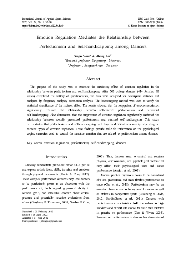 (PDF) Emotion Regulation Mediates the Relationship between ADHD and ...