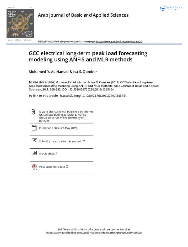 (PDF) GCC electrical long-term peak load forecasting modeling using ...