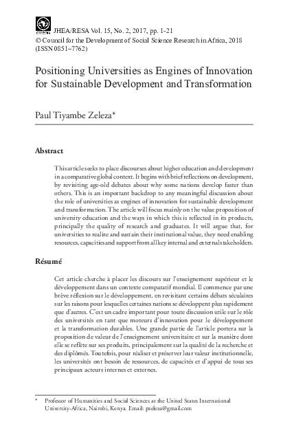 (PDF) 1 - Positioning Universities as Engines of Innovation for ...