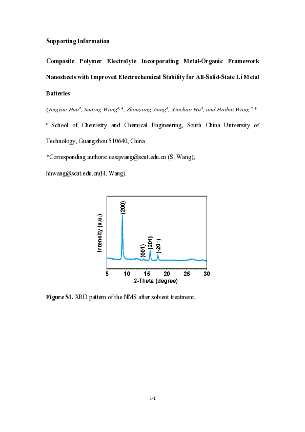 (PDF) Composite Polymer Electrolyte Incorporating MetalOrganic ...