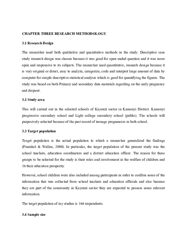 (DOC) CHAPTER THREE RESEARCH METHODOLOGY