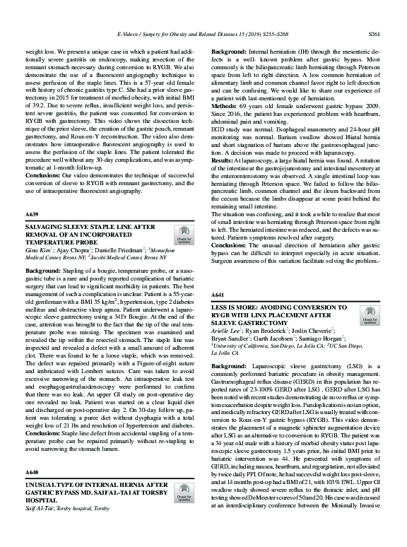 (PDF) A641 Less is More: Avoiding Conversion to RYGB with LINX ...