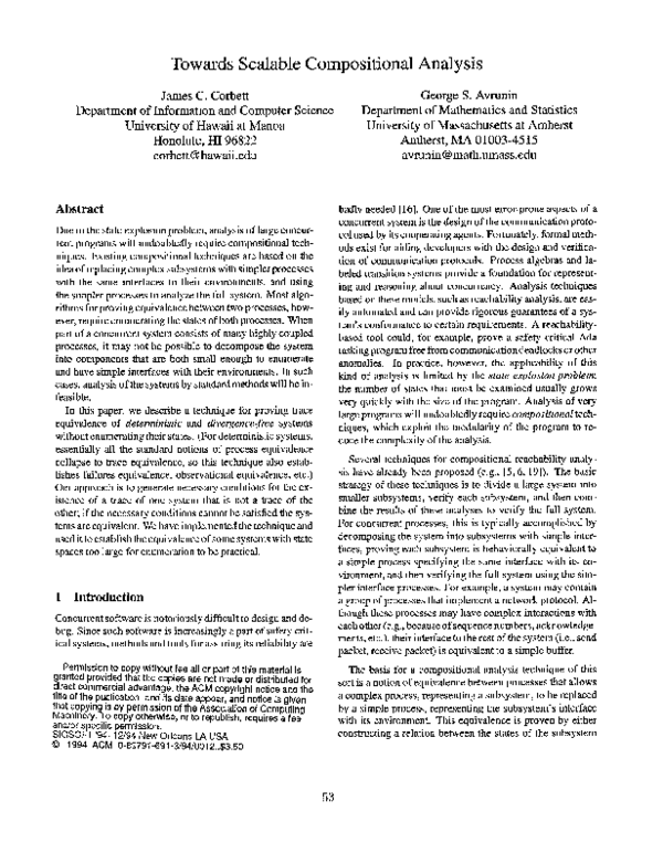 (PDF) Towards scalable compositional analysis