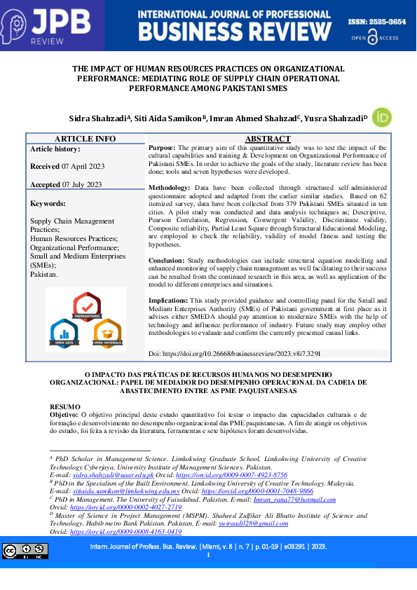 (PDF) The Impact of Human Resources Practices on Organizational ...
