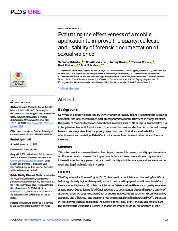 (PDF) Evaluating the effectiveness of a mobile application to improve ...