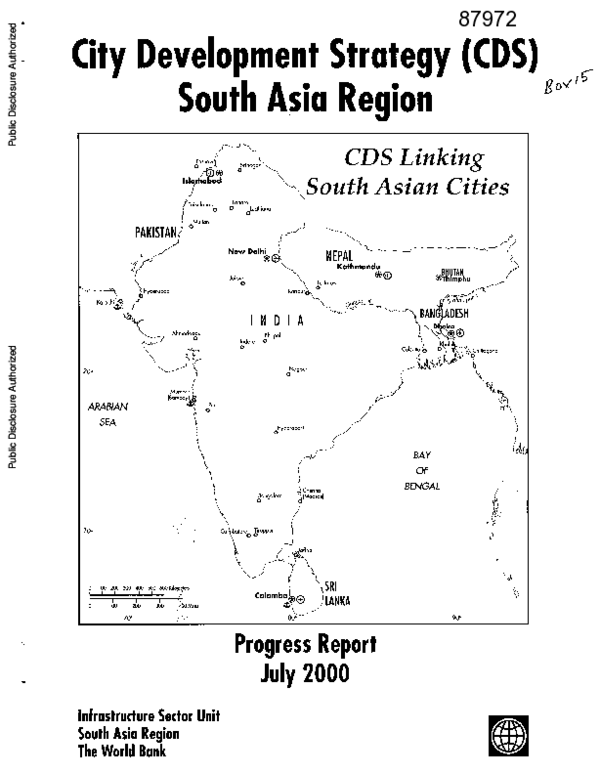 (PDF) South Asia Region - City development strategy : progress report