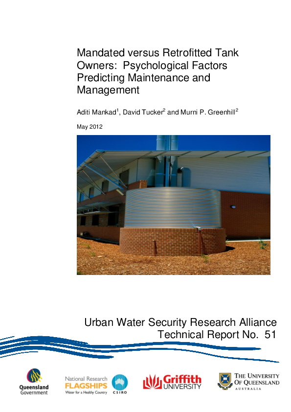(PDF) Mandated versus Retrofitted Tank Owners: Psychological Factors ...