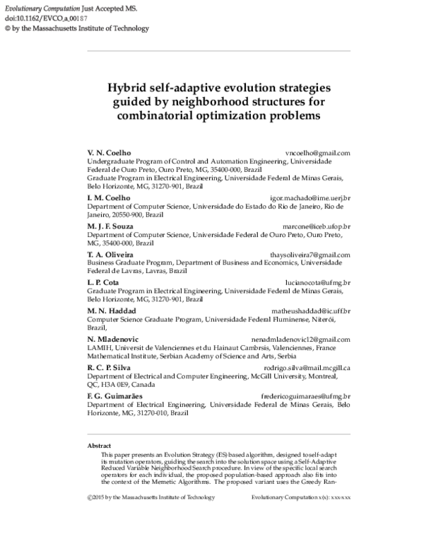 (PDF) Hybrid Self-Adaptive Evolution Strategies Guided by Neighborhood ...