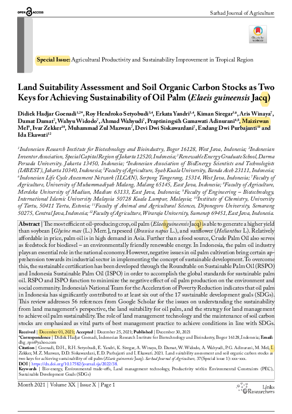 (PDF) Land Suitability Assessment and Soil Organic Carbon Stocks as Two ...
