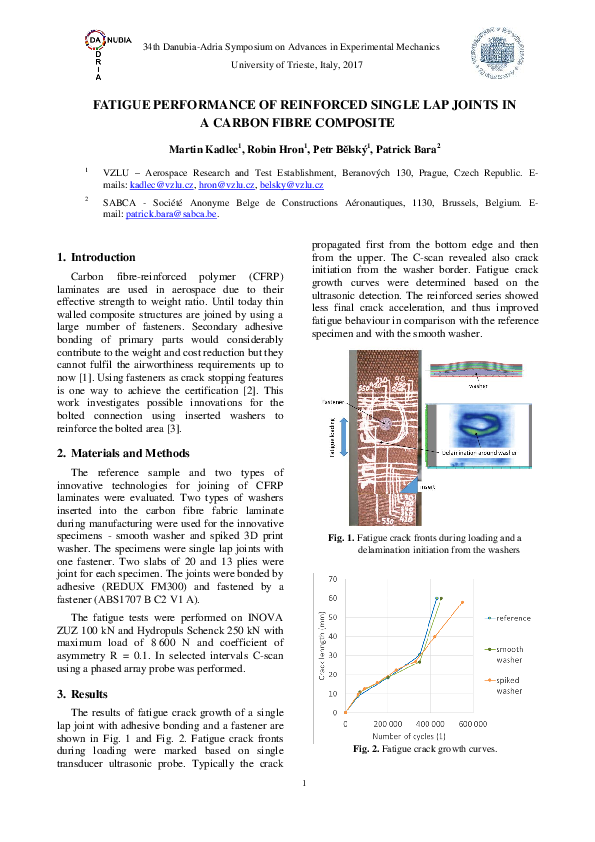 (PDF) Fatigue performance of reinforced single lap joints in a carbon ...