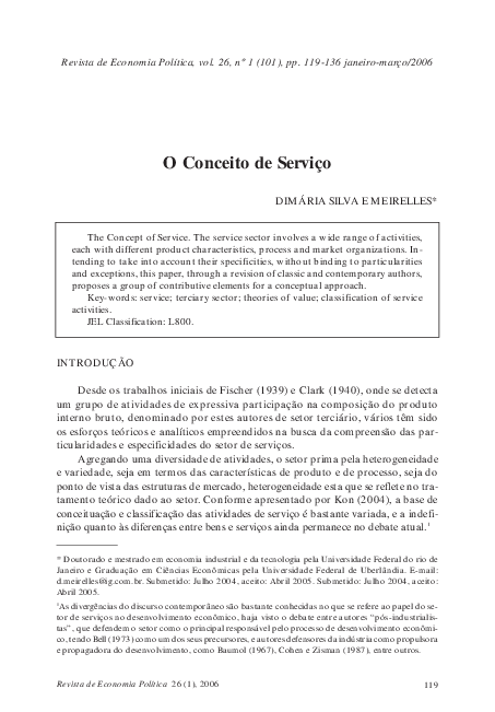 (PDF) O conceito de serviço